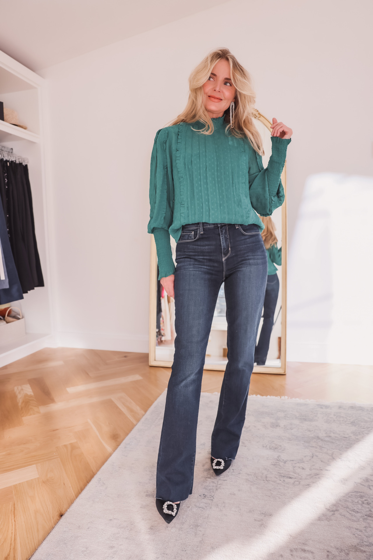 Affordable Holiday Tops with jeans