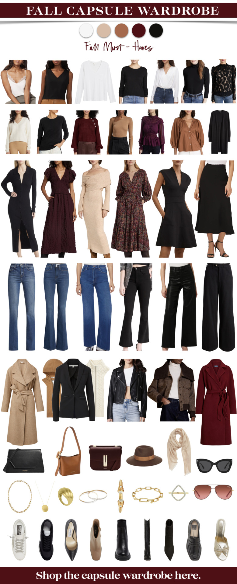 fall capsule wardrobe, fall wardrobe basics, fall must haves, what to wear for fall, erin busbee, busbee style, fashion over 40
