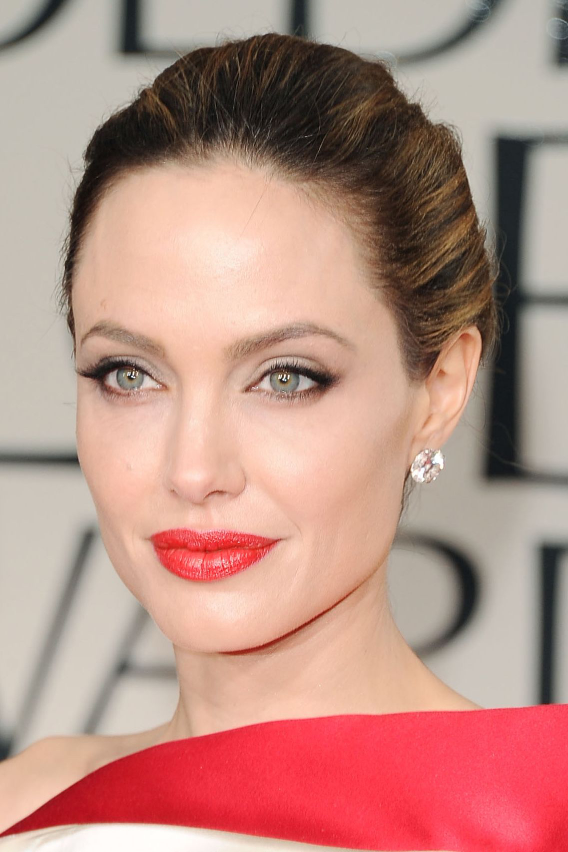 Angelina Jolie red lips Holiday Makeup Looks