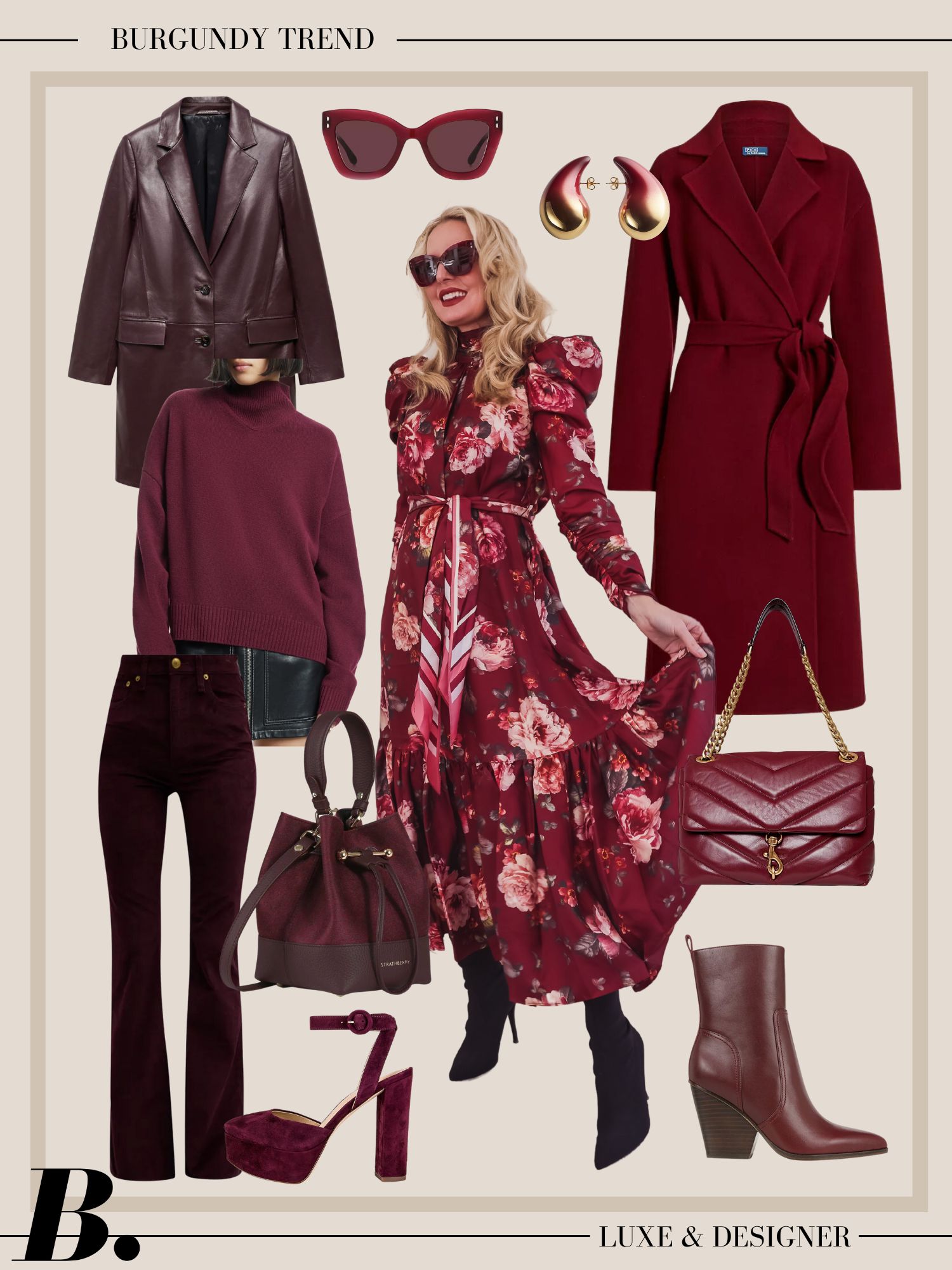 Luxe Burgundy Fashion Finds