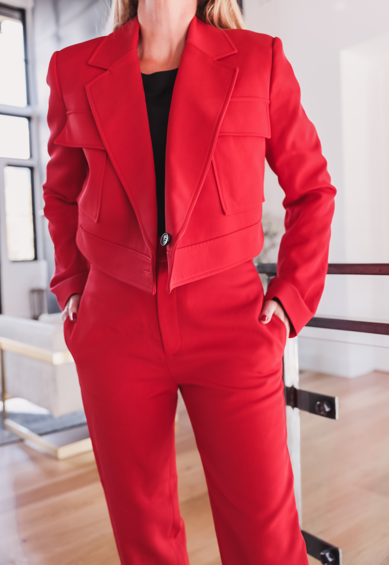 affordable red fall jackets