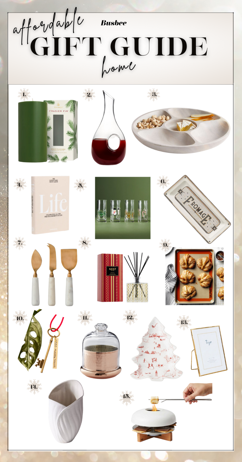 Affordable holiday gifts for the home