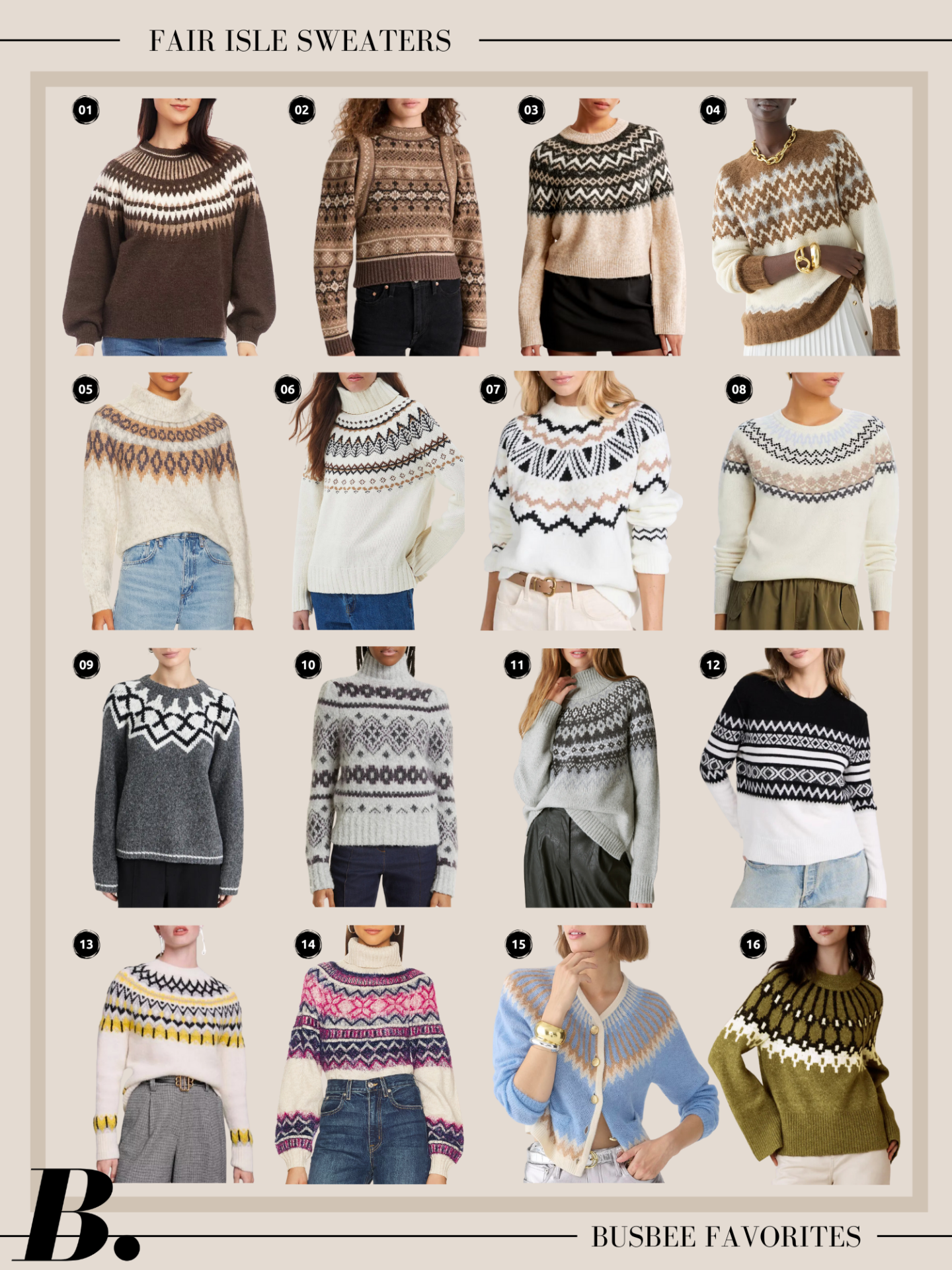 Shop The Best Fair Isle Sweaters